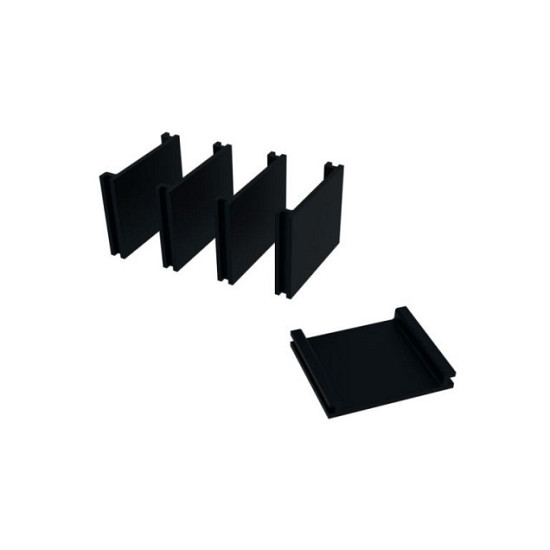 Aluminium sight afstandhouder Zwart 9005 20mm (per 50 st)