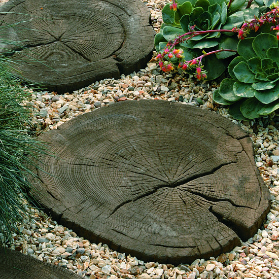 Timberstone Staptegel Coppice Brown Ø30-45x5