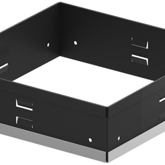 ACO modulaire raamwerk draaibaar zwart of RVS rand 25x25 cm tbv Europoint