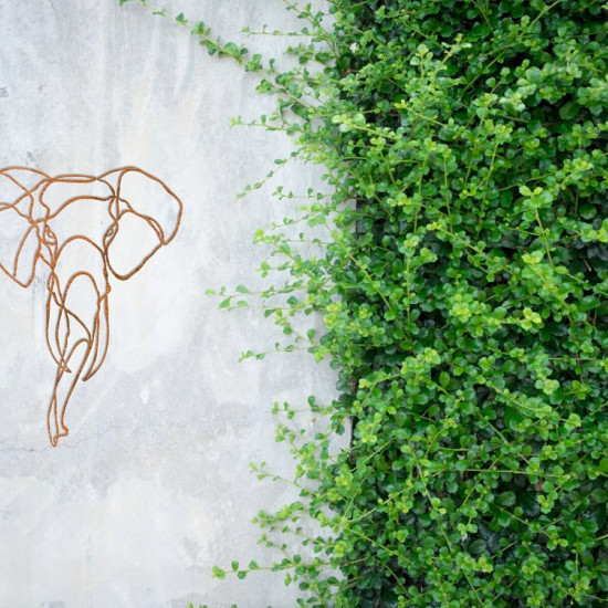 Cortenstaal wanddecoratie Elephant 1.0-Small