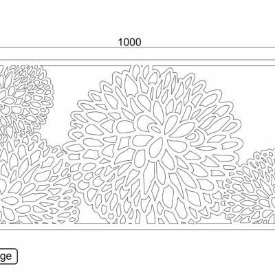 Cortenstaal wanddecoratie Flower 2.0-Large
