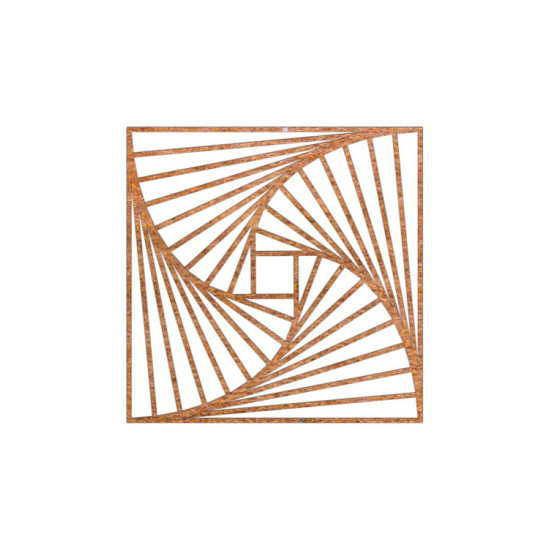 Cortenstaal wanddecoratie Geometric Pattern 3.0-Small