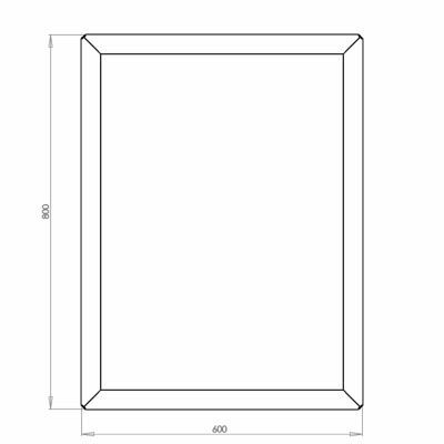 Cortenstaal plantenbak Rechthoek 60x80 hoogte=60cm opties=bodemplaat + (8) voeten
