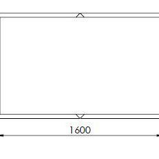 Cortenstaal plantenbak Rechthoek XL 160x100 hoogte=80cm opties=geen bodemplaat
