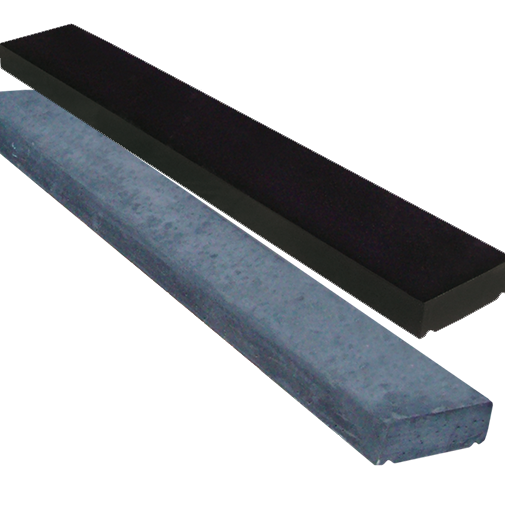 muurafdekband 2-zijdig 37x100 zwart beton