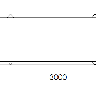 Cortenstaal plantenbak Rechthoek XL 300x60 hoogte=40cm opties=geen bodemplaat
