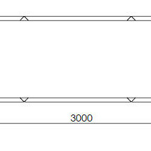 Cortenstaal plantenbak Rechthoek XL 300x80 hoogte=30cm opties=bodemplaat