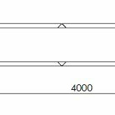 Cortenstaal plantenbak Rechthoek XL 400x30 hoogte=60cm opties=geen bodemplaat