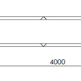 Cortenstaal plantenbak Rechthoek XL 400x40 hoogte=80cm opties=geen bodemplaat