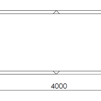 Cortenstaal plantenbak Rechthoek XL 400x80 hoogte=40cm opties=bodemplaat