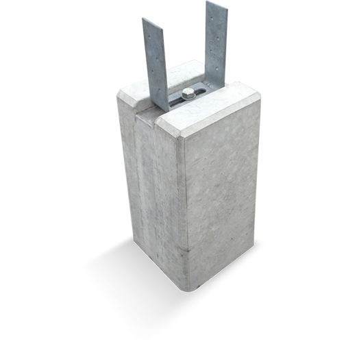 Poer 23x23x45 verstelbare strip 14/21 grijs