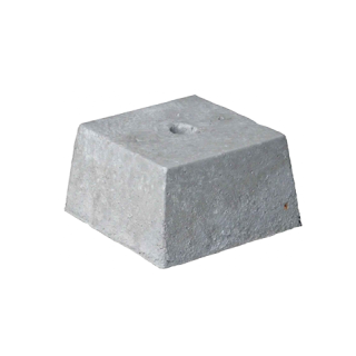 Poer oudhollands 30x30/36x36x30 met gat Ø6