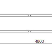 Cortenstaal plantenbak Rechthoek XL 480x40 hoogte=40cm opties=bodemplaat