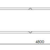 Cortenstaal plantenbak Rechthoek XL 480x60 hoogte=40cm opties=geen bodemplaat