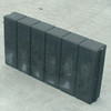 Palissade band vierkant 8x25x50 zwart