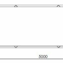 Cortenstaal plantenbak Rechthoek XL 500x100 hoogte=80cm opties=bodemplaat