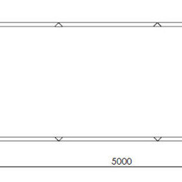 Cortenstaal plantenbak Rechthoek XL 500x120 hoogte=30cm opties=bodemplaat