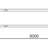 Cortenstaal plantenbak Rechthoek XL 500x40 hoogte=80cm opties=geen bodemplaat