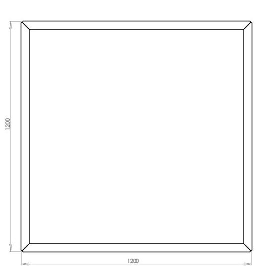 Cortenstaal plantenbak Vierkant 120x120 hoogte=40cm opties=bodemplaat