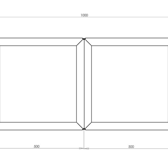 Cortenstaal plantenbak Vierkant Trapmodel II 50-geen bodemplaat