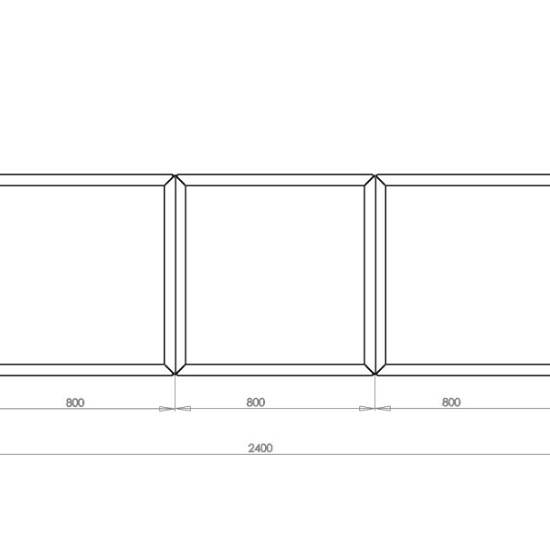 Cortenstaal plantenbak Vierkant Trapmodel III 80 opties=geen bodemplaat