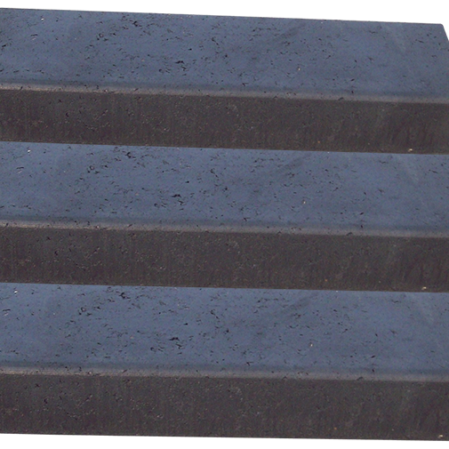 Traptrede oud hollands 100x30x15 zwart