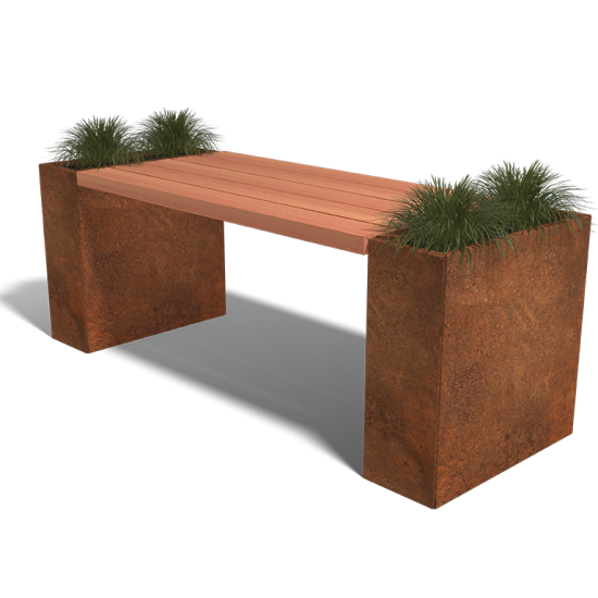 Cortenstaal plantenbaktafel Type S-Zonder deksel