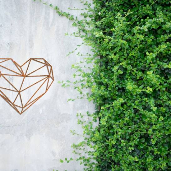 Cortenstaal wanddecoratie Heart-Small