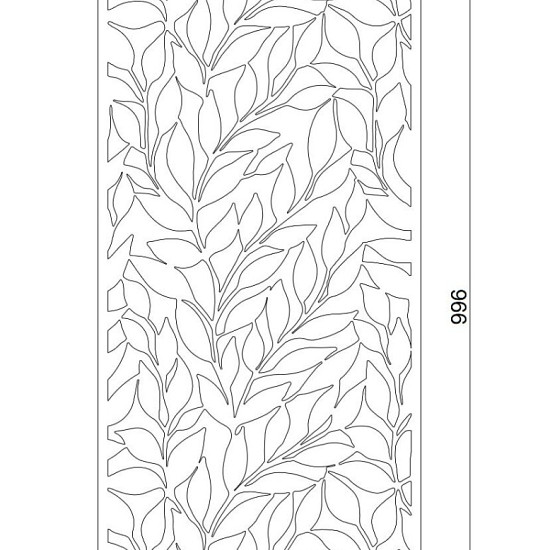Cortenstaal wanddecoratie Leaves-Large