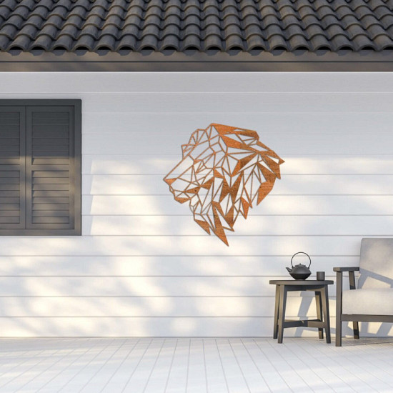 Cortenstaal wanddecoratie Lion 2.0-Small