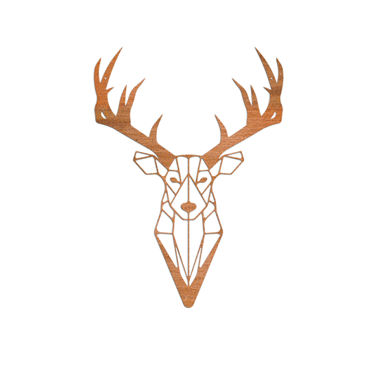 Cortenstaal wanddecoratie Reindeer-Small