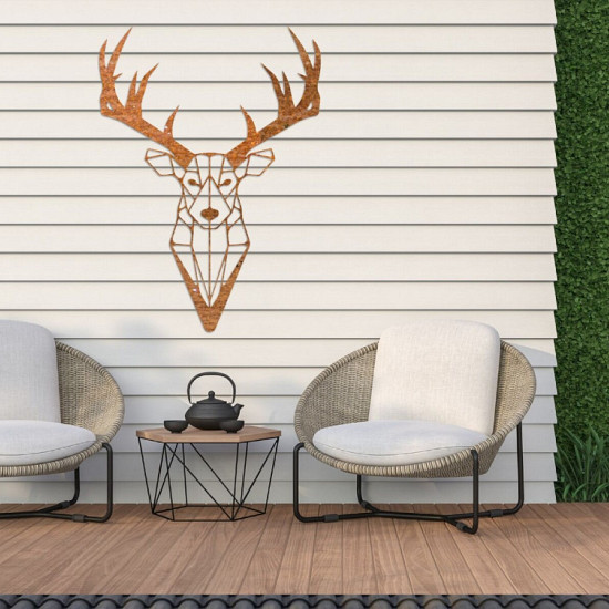 Cortenstaal wanddecoratie Reindeer-Small