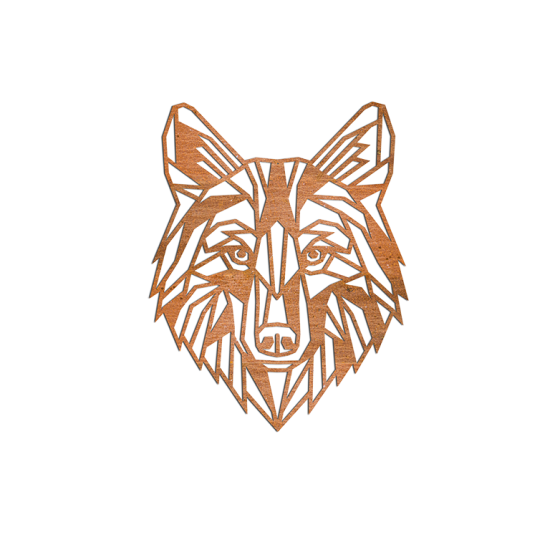 Cortenstaal wanddecoratie Wolf 1.0-Small