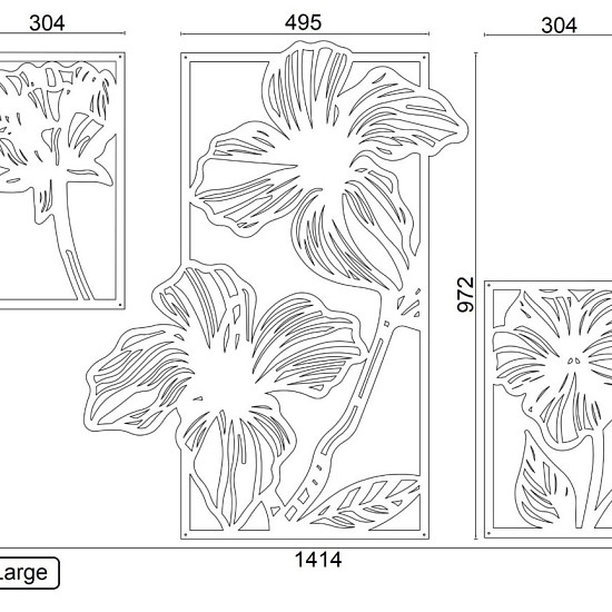 Flowers 3-parts-Small