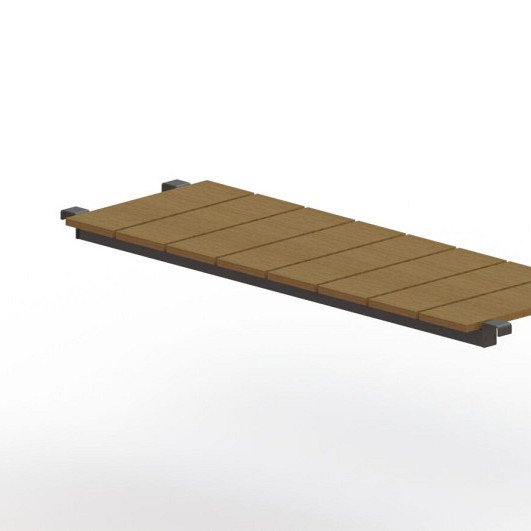 Gepoedercoat staal met Bankje Bankje-RAL7016 (antraciet grijs)