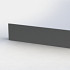 Gepoedercoat staal keerwand recht 200mm (hoogte 40cm)