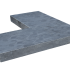 Afdekplaat/vijverrand Blue moon honed linea hoek 50/50x30x3 - maandprijs