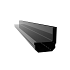 Sleufgoot zwart aluminium Sidedrain/75 1000 mm incl verbindingsstuk