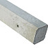 3-sponning paal vlak 10x10x180 (sponning 37 cm) Wit