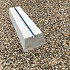 Betonblok met schuifrail M12 75x20x12 cm wit
