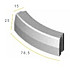 Infra Bochtband 13/15x25x78,5 R=1 grijs vis