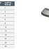 Infra Geleideband bochtstuk 5/20x25x78,5 R=15 uitw. grijs vis