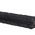 Tussenpaal + lichtleiding betonschutting granietmotief 12x12x275 (sponning 180/216 cm) Antraciet