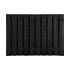 Grenen scherm 21 planks 17 mm - recht zwart 180x165 cm