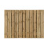 Grenen scherm 23 planks 17 mm - recht 180x70 cm