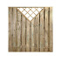 Grenen V-scherm - recht 180x180 cm
