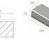 Trottoirband 28/30x16x100 zwart vis K