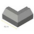 RWS Hoekstuk 11,5/22,5x25x52,5 90° uitw. grijs vis
