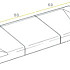 Inritblok links 45x18x50 cm grijs (aansluiting op 13/15)