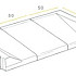 Invalide-inritblok 13/15 17/8X75X50 rechts grijs vis